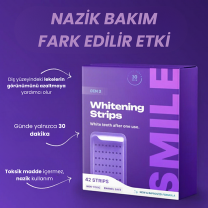 Diş Beyazlatma Bantları - Yeni Nesil Formül