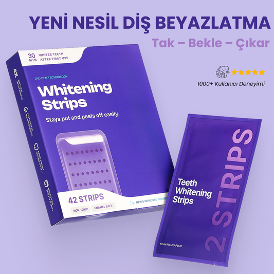 Diş Beyazlatma Bantları - Yeni Nesil Formül