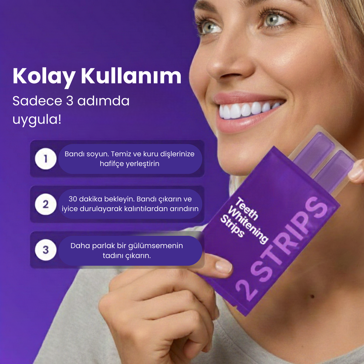 Diş Beyazlatma Bantları - Yeni Nesil Formül