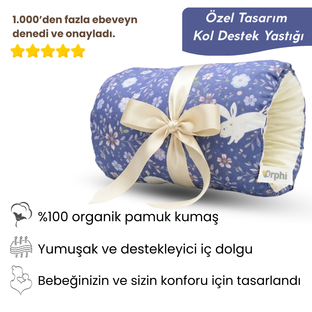 Orphi %100 Organik Pamuklu Kol Destekli Emzirme Yastığı